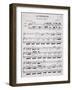 Sheet Music for Venetian, Barcarolle for Soprano, Composed by Marietta Brambilla-null-Framed Giclee Print