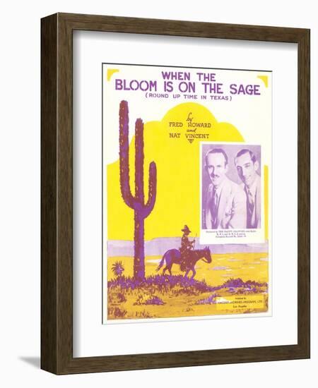 Sheet Music for Western Song-null-Framed Art Print