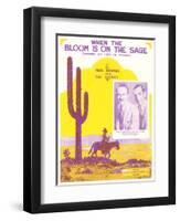 Sheet Music for Western Song-null-Framed Art Print