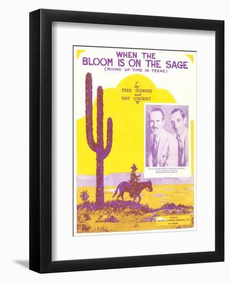 Sheet Music for Western Song-null-Framed Art Print