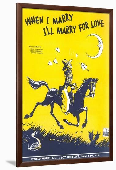 Sheet Music for When I Marry-null-Framed Premium Giclee Print