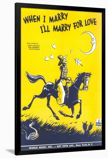 Sheet Music for When I Marry-null-Framed Premium Giclee Print