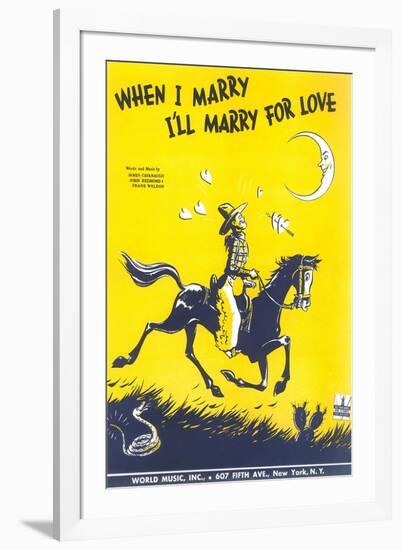 Sheet Music for When I Marry-null-Framed Art Print