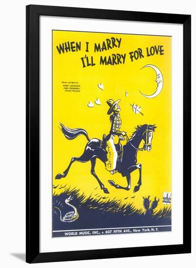 Sheet Music for When I Marry-null-Framed Art Print