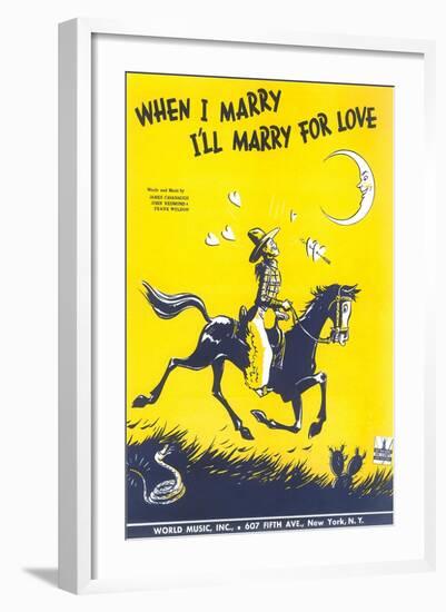 Sheet Music for When I Marry-null-Framed Art Print