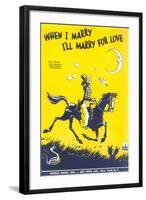 Sheet Music for When I Marry-null-Framed Art Print