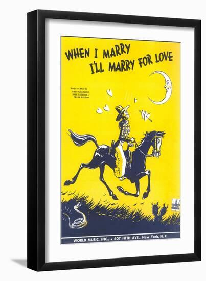 Sheet Music for When I Marry-null-Framed Art Print