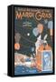 Sheet Music for While We Danced at the Mardi Gras-null-Framed Stretched Canvas