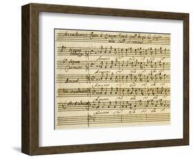 Sheet Music of Accademia D'Amore-null-Framed Giclee Print