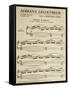 Sheet Music of Adriana Lecouvreur, Opera by Francesco Cilea-null-Framed Stretched Canvas