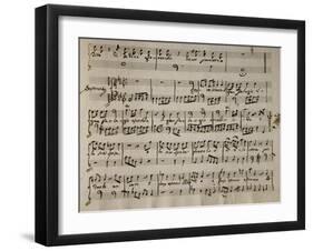 Sheet Music of Andromaca, 1730-Benedetto Marcello-Framed Giclee Print