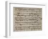 Sheet Music of Andromaca, 1730-Benedetto Marcello-Framed Giclee Print