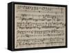 Sheet Music of Andromaca, 1730-Benedetto Marcello-Framed Stretched Canvas