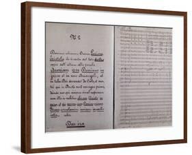 Sheet Music of Dies Irae-Giuseppe Verdi-Framed Giclee Print