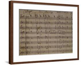 Sheet Music of Gina, 1889-null-Framed Giclee Print