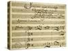 Sheet Music of Il Barcheggio, Symphony-Alessandro Stradella-Stretched Canvas