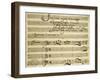 Sheet Music of Il Barcheggio, Symphony-Alessandro Stradella-Framed Premium Giclee Print