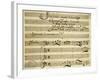 Sheet Music of Il Barcheggio, Symphony-Alessandro Stradella-Framed Giclee Print