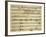 Sheet Music of Il Barcheggio, Symphony-Alessandro Stradella-Framed Giclee Print