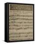 Sheet Music of Il Trionfo Dell'Amore-null-Framed Stretched Canvas