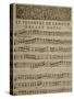 Sheet Music of Il Trionfo Dell'Amore-null-Stretched Canvas