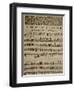 Sheet Music of Il Trionfo Dell'Amore-null-Framed Giclee Print