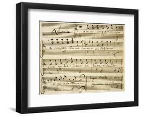 Sheet Music of Lo Schiavo Liberato-null-Framed Giclee Print