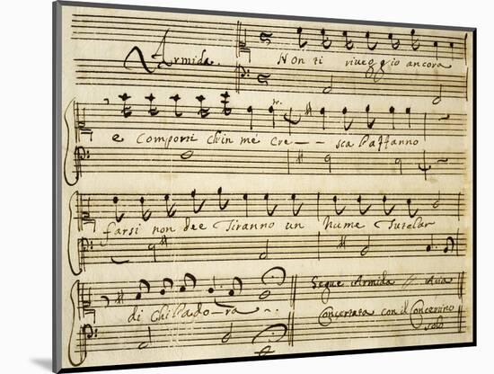 Sheet Music of Lo Schiavo Liberato-null-Mounted Giclee Print