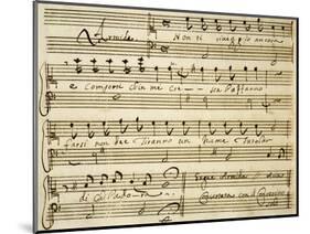 Sheet Music of Lo Schiavo Liberato-null-Mounted Giclee Print