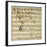 Sheet Music of Lo Schiavo Liberato-null-Framed Giclee Print