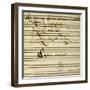 Sheet Music of Lo Schiavo Liberato-null-Framed Giclee Print