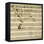 Sheet Music of Lo Schiavo Liberato-null-Framed Stretched Canvas