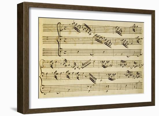 Sheet Music of Six Symphonies-Alessandro Stradella-Framed Giclee Print
