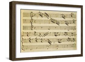 Sheet Music of Six Symphonies-Alessandro Stradella-Framed Giclee Print