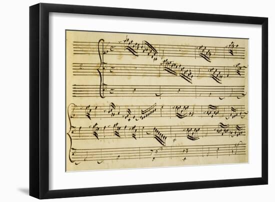 Sheet Music of Six Symphonies-Alessandro Stradella-Framed Giclee Print