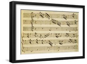 Sheet Music of Six Symphonies-Alessandro Stradella-Framed Giclee Print