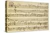 Sheet Music of Six Symphonies-Alessandro Stradella-Stretched Canvas