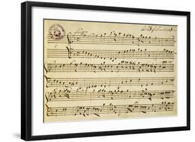 Sheet Music of Six Symphonies-Alessandro Stradella-Framed Giclee Print