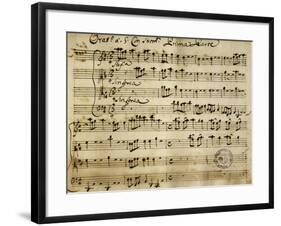 Sheet Music of the Oratorio of Saint John the Baptist-Alessandro Stradella-Framed Giclee Print