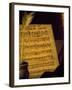 Sheet Music of the Sonata Fin Che M'Ucciderete, Detail from a Portrait of Alessandro Scarlatti-null-Framed Giclee Print