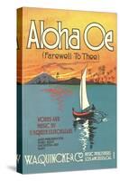 Sheet Music to Aloha Oe-null-Stretched Canvas