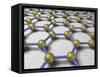 Sheet of Carbon Atoms-null-Framed Stretched Canvas