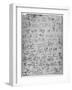 'Sheet of Pictographs', c1480 (1945)-Leonardo Da Vinci-Framed Giclee Print