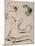 Sheet of Studies: Cat, Crocodile, Snake, Decorative-Eugene Delacroix-Mounted Giclee Print