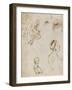 Sheet of Studies [Recto] by Leonardo Da Vinci-Leonardo Da Vinci-Framed Giclee Print