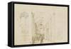 Sheet of Studies with Perspective View of a Church-Peter Vischer-Framed Stretched Canvas