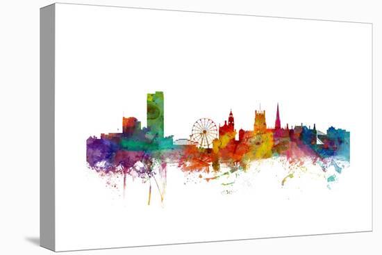 Sheffield England Skyline-Michael Tompsett-Stretched Canvas