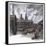 Sheffield Landscape-A. Morrow-Framed Stretched Canvas