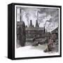 Sheffield Landscape-A. Morrow-Framed Stretched Canvas