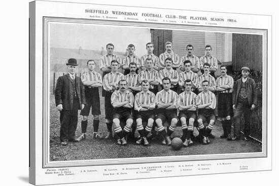 Sheffield Wednesday Fc Team Picture for the 1905-1906 Season-null-Stretched Canvas